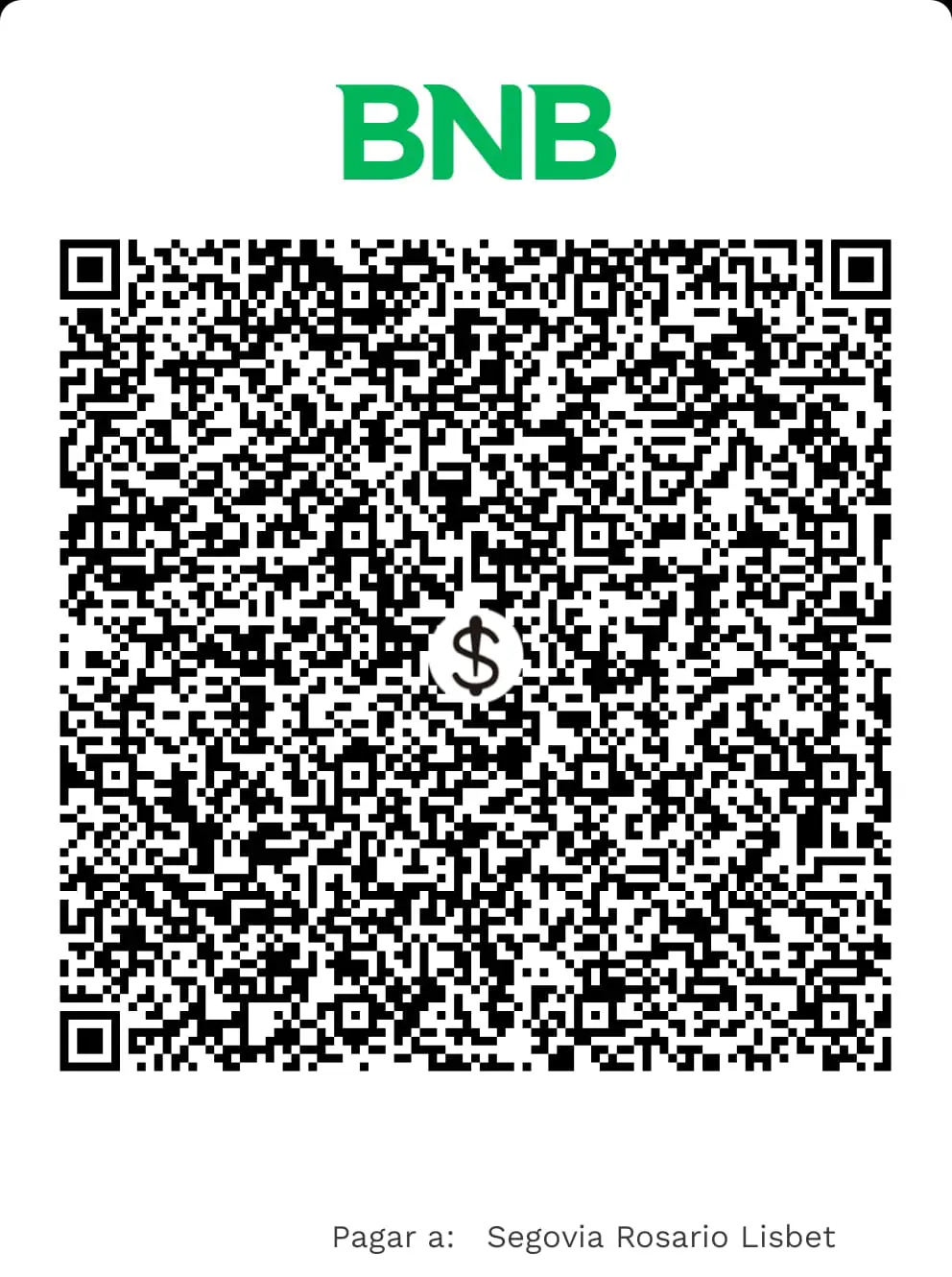 QR banco local del hotel